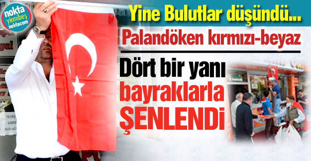 Palandöken kırmızı-beyaza büründü...