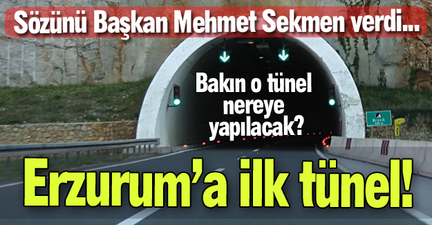 Sekmen'den tünel açılımı...