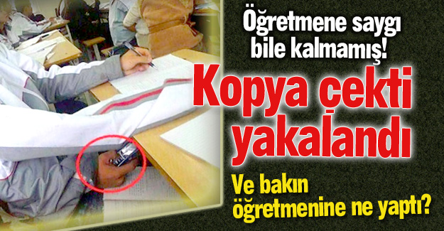 Öğretmenine bakın ne yaptı!