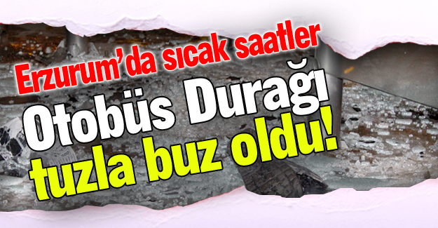 Erzurum'da sıcak saatler!