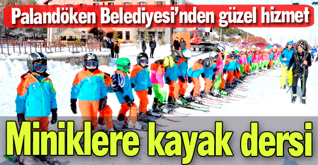 Çocuklara kayak eğitimi