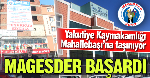 Mahallebaşı'na müjde!