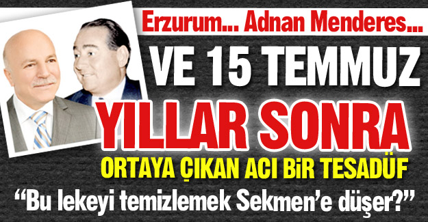 Ne acı bir tesadüf!