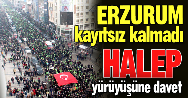 Halep yürüyüşüne davet