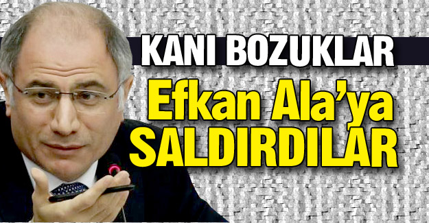 Efkan Ala'ya saldırdılar!