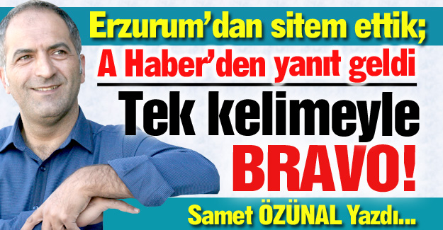 Tek kelimeyle bravo!