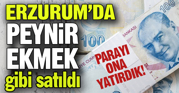 Peynir ekmek gibi satıldı!