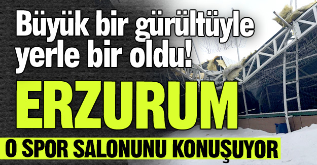 Spor salonu çöktü!