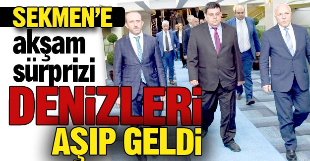 Denizleri aşıp geldi...