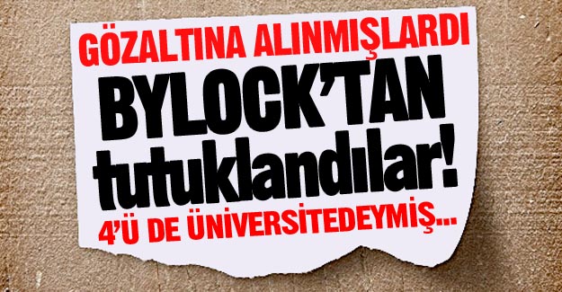 Erzurum'da 4'ü de tutuklandı!