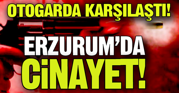 Erzurum'da cinayet!