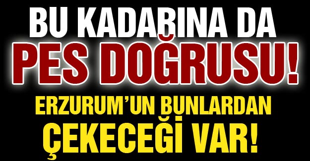 Erzurum'un çekeceği var!..