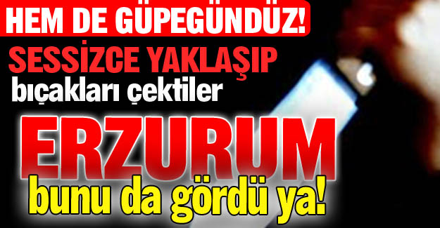 Erzurum bunu da gördü ya!
