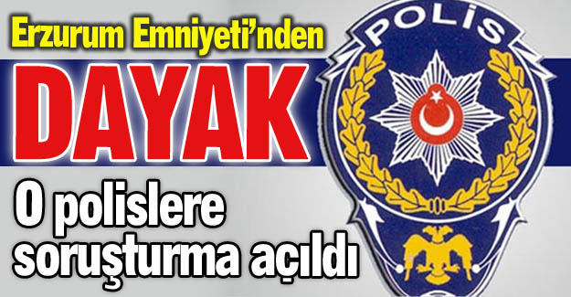 Erzurum Emniyeti'nden açıklama!