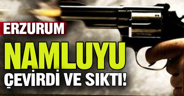 Namluyu çevirdi ve peş peşe sıktı!