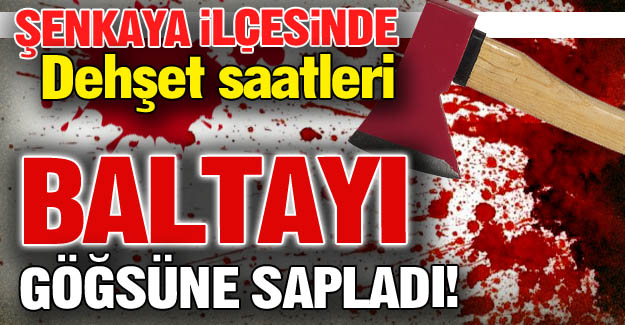 Şenkaya'da dehşeti yaşadılar!
