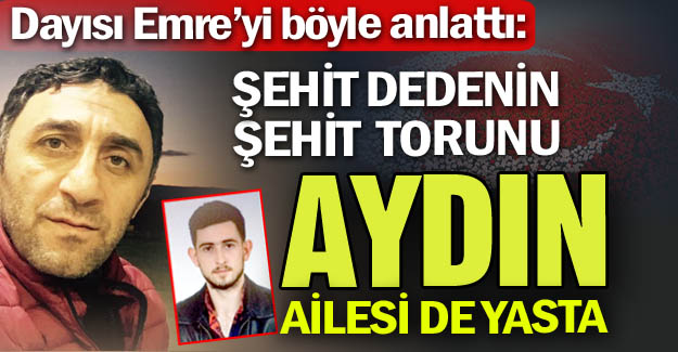 Şehit dedesinin şehit torunu!