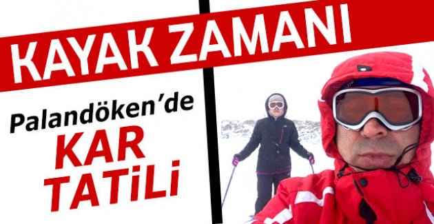 Palandöken'de kar tatili