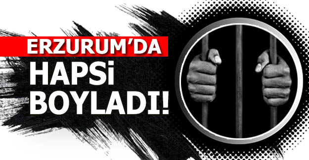 Erzurum'da hapsi boyladı!