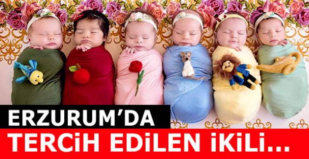 Erzurum'da tercih edilen ikili...