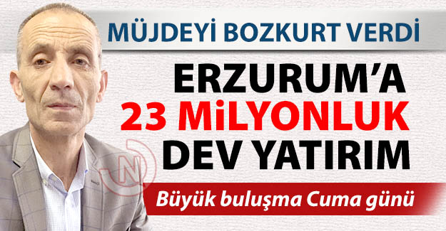 Müjdeyi İsmail Hakkı Bozkurt verdi...