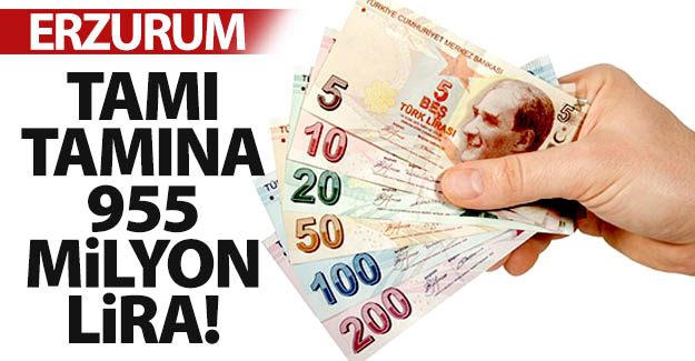 Tamı tamına 955 milyon lira!..
