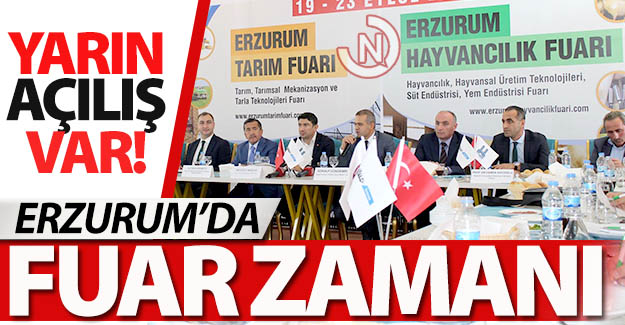 Erzurum'da fuar zamanı!..