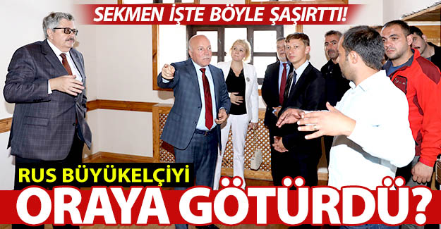 Rus Büyükelçiyi oraya götürdü!..