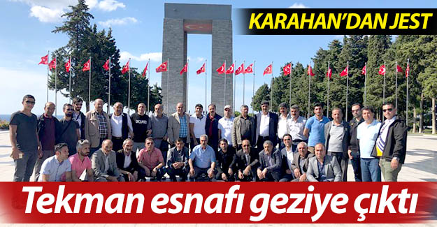 Tekman esnafı geziye çıktı