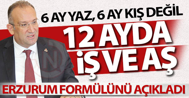 Başkan Tanrıver'den Erzurum formülü