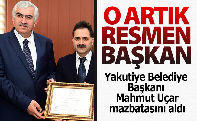 O artık resmen başkan!
