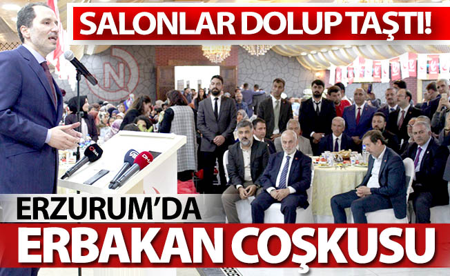 Erzurum'da Erbakan coşkusu!