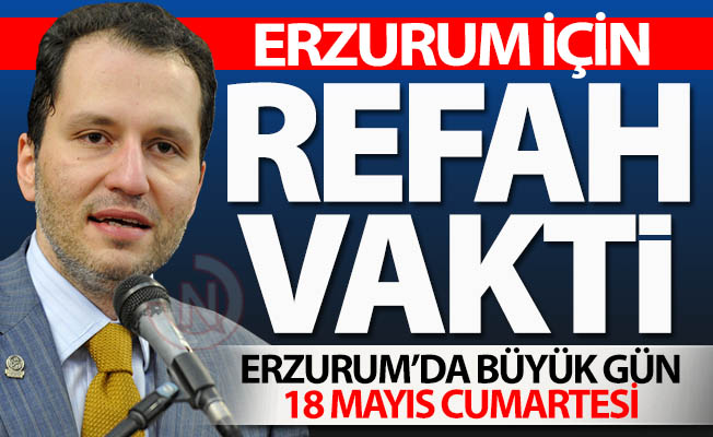 Erzurum için REFAH VAKTİ