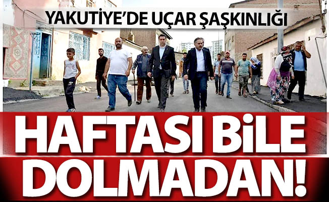 Daha haftası bile dolmadan!