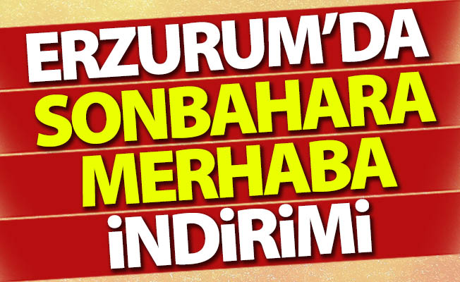 Erzurum'da herkes oraya koşuyor!