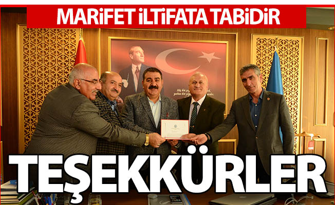 Sunar'a teşekkür için gittiler...