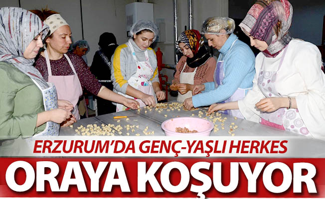 Erzurum'da herkes oraya koşuyor!