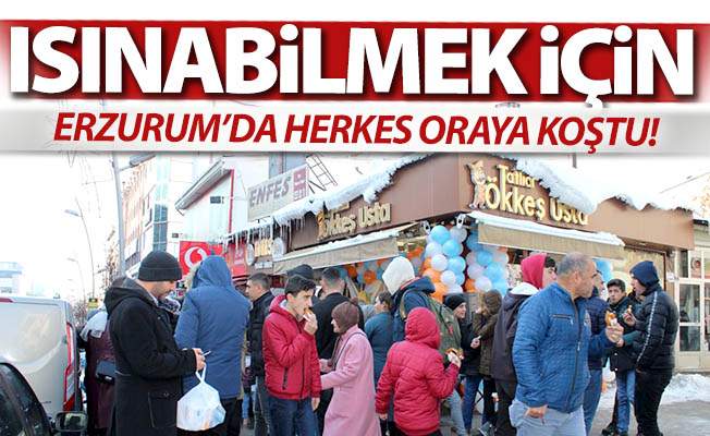Erzurum'da şimdi ısınma zamanı!