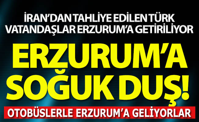 Erzurum için şok gelişme!