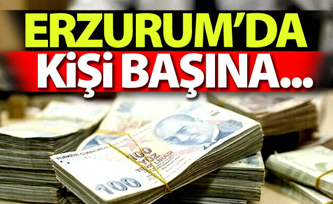 Erzurum'da kişi başına...