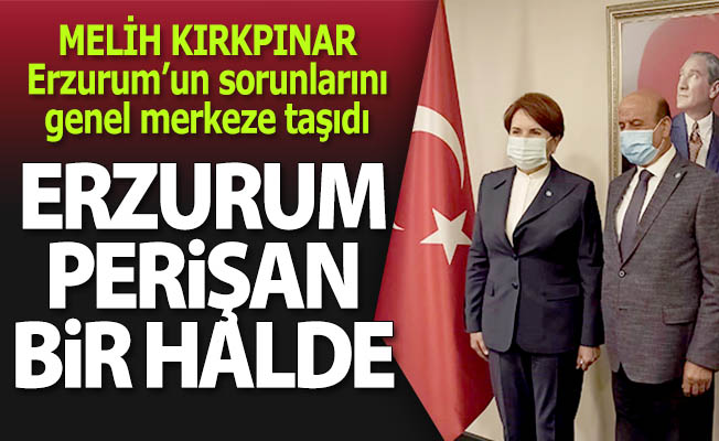 Erzurum'un sorunlarını genel merkeze taşıdı