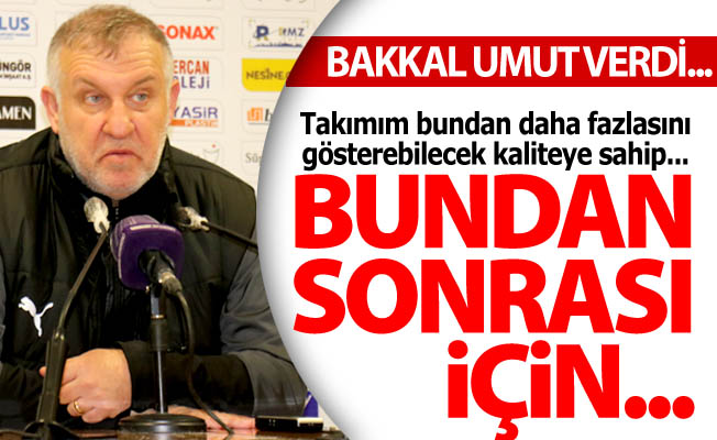 Mesut Bakkal umut verdi...
