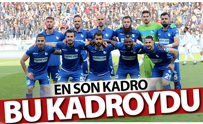O kadro işte bu kadroydu!..