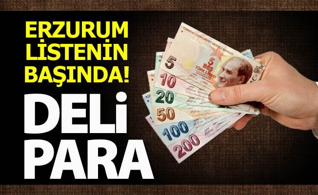 Erzurum listenin en başında!