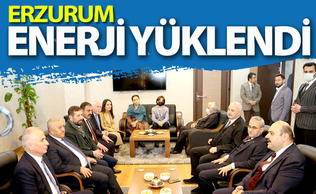 Erzurum'da enerji dolu temaslar