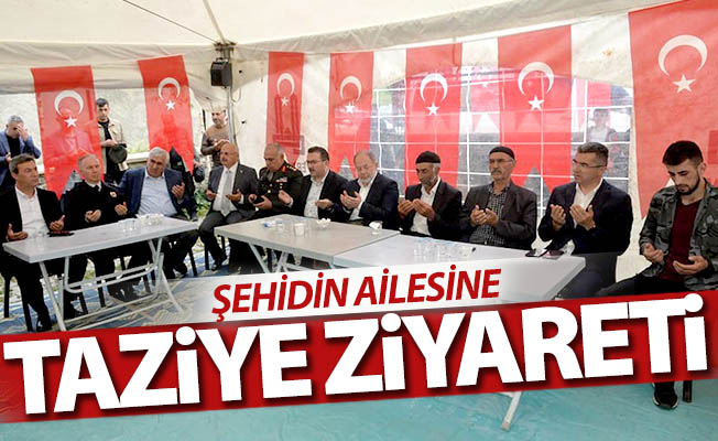 Şehit ailesine taziye ziyareti Şehit ailesine taziye ziyareti