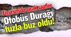 Erzurum'da sıcak saatler!
