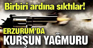 Birbiri ardına sıktılar!