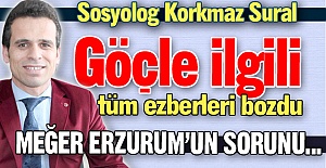 Erzurum'un sorunu meğerse...