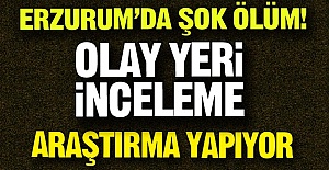 Erzurum'da şok ölüm!